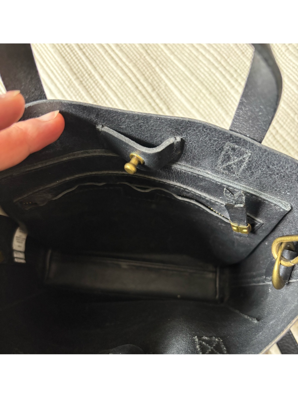 Madewell Mini Transport Tote in Black - Picture 7 of 8